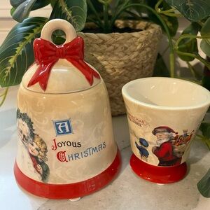 🎄YANKEE CANDLE VOTIVE CANDLE HOLDERS “CHRISTMAS PAST”